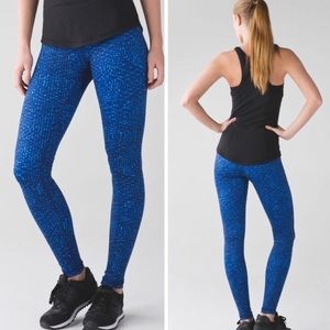 Lululemon Wunder Under Blue Leggings